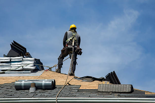 Professional Roofing technician working in Harwick, PA